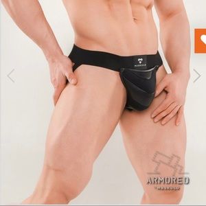 Maskulo Amored Black Jockstrap. Small